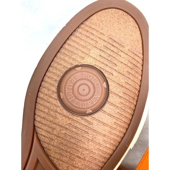 Polo Ralph Lauren Orange Mens Slip On Sneakers Size 11D - Picture 8 of 9